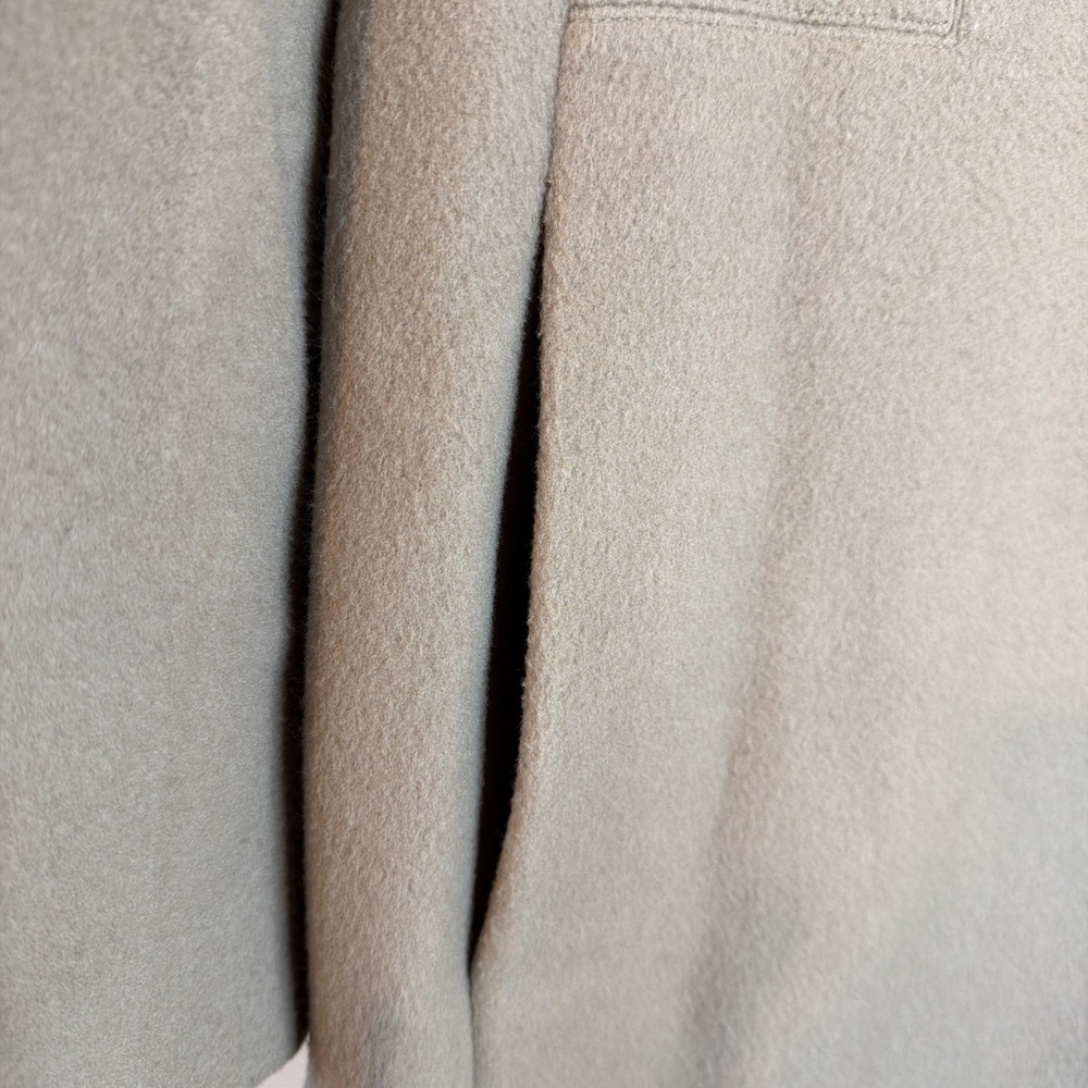 Calvin Klein Women's Camel Mid-Length Wool Blend Lined Overcoat Pockets Sz 8 - Picture 7 of 14